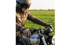 B.O.S. 6034 Sydney leather summer gloves - brown