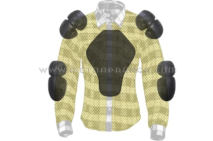 B.O.S. long sleeve shirt with aramid protection - red