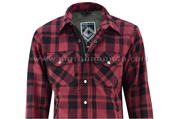 B.O.S. long sleeve shirt with aramid protection - red