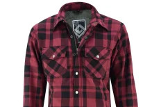 B.O.S. long sleeve shirt with aramid protection - red