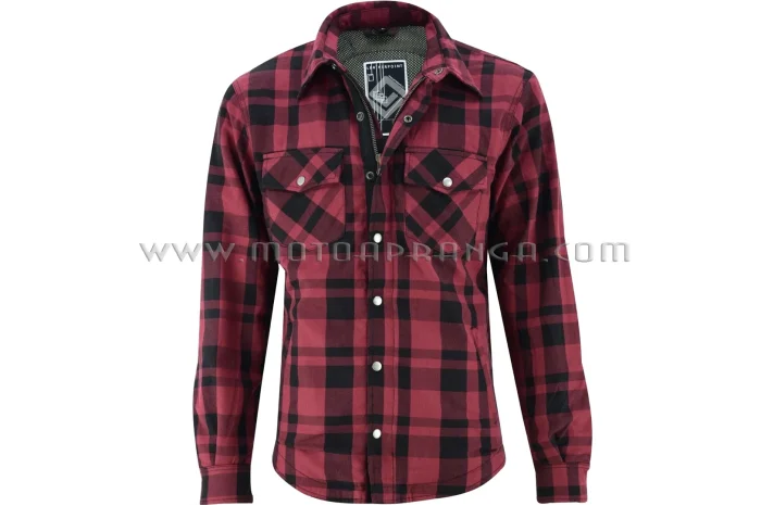 B.O.S. long sleeve shirt with aramid protection - red