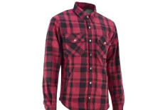 B.O.S. long sleeve shirt with aramid protection - red