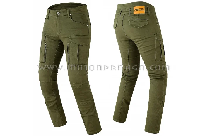 B.O.S. cargo jeans olive