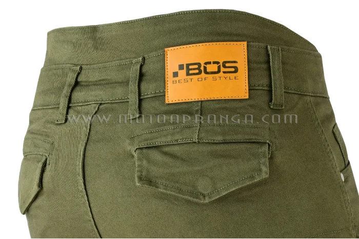 B.O.S. cargo jeans olive