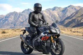ProAnti leather suit with protectors 2