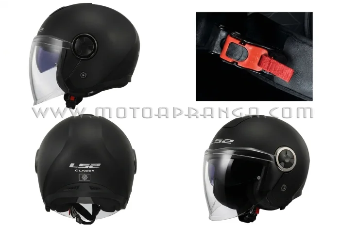 LS2 OF620 CLASSY SOLID HELMET - matt black