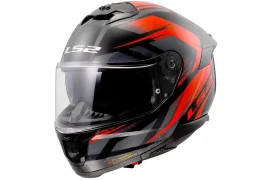 LS2 FF808 STREAM II FURY helmet - Black Red