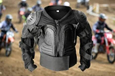 Motorcycle body armor jacket - kids