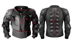 Motorcycle body armor jacket - kids