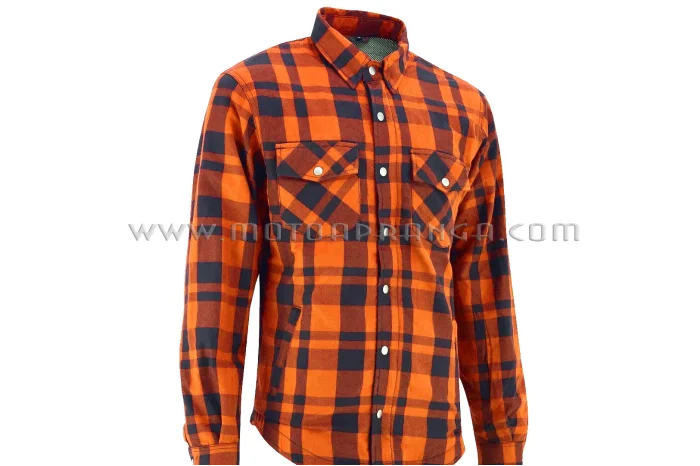 B.O.S. long sleeve shirt with aramid protection - orange
