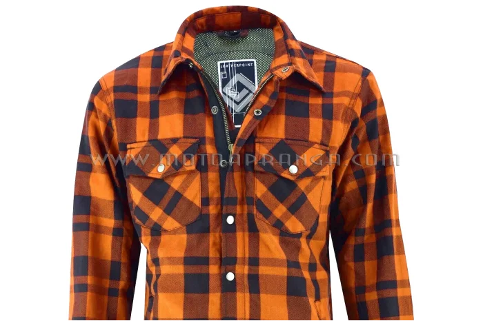 B.O.S. long sleeve shirt with aramid protection - orange