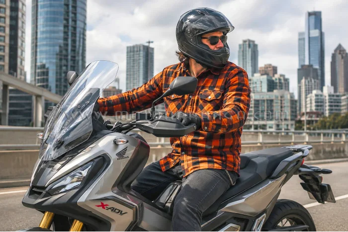 B.O.S. long sleeve shirt with aramid protection - orange