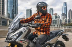 B.O.S. long sleeve shirt with aramid protection - orange