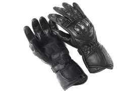 Sport Race leather gloves - ZERO BL