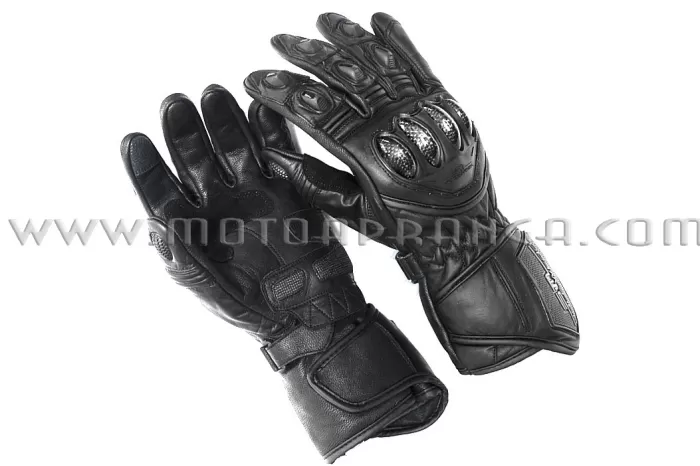 Sport Race leather gloves - ZERO BL