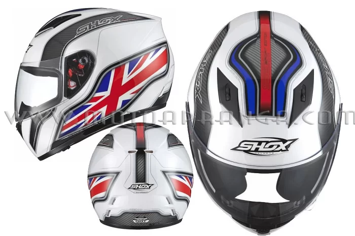 X-SHO union jack white gloss