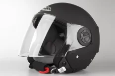 SMK Cooper Matt black (with SUN VISOR)